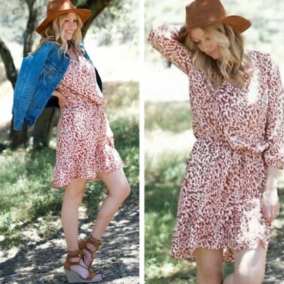 CAbi Sienna animal print ruffle hem dress - Picture 6 of 14